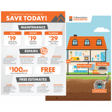 Save Today Marketing Sheet (Plumbing) - 25 Pack